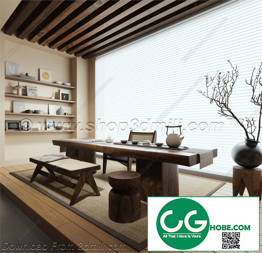 Tea Room 63 3D Model